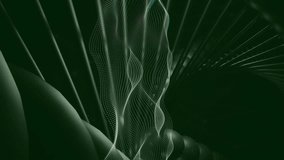 Animation of white lines over dna strand on black background. Global science, computing and digital interface concept digitally generated video. - Powered by Shutterstock - Get 15% off with code: PIKWIZARD15