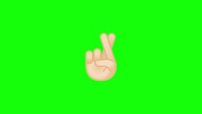 An animated 3D victory hand emoji with light skin tone, making the peace sign, cartoon-style with smooth and glossy textures, subtle wave animation, centered on a bright green chroma key background. - Powered by Shutterstock - Get 15% off with code: PIKWIZARD15