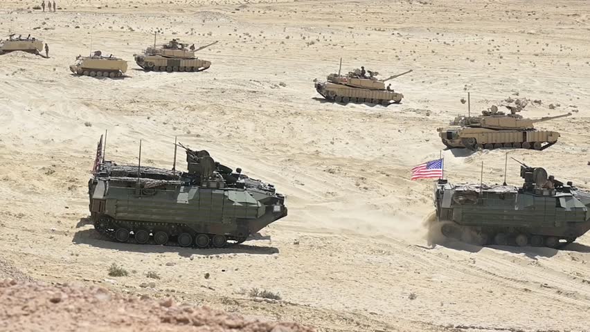 Amphibious Combat Vehicle in Action Land and Sea Power