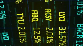 Animation of financial data processing with globe and statistics processing. global finance, data processing and digital interface concept digitally generated video. - Powered by Shutterstock - Get 15% off with code: PIKWIZARD15