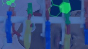 Animation of data processing and chemical formula over schoolgirl. global science, data processing and digital interface concept digitally generated video. - Powered by Shutterstock - Get 15% off with code: PIKWIZARD15