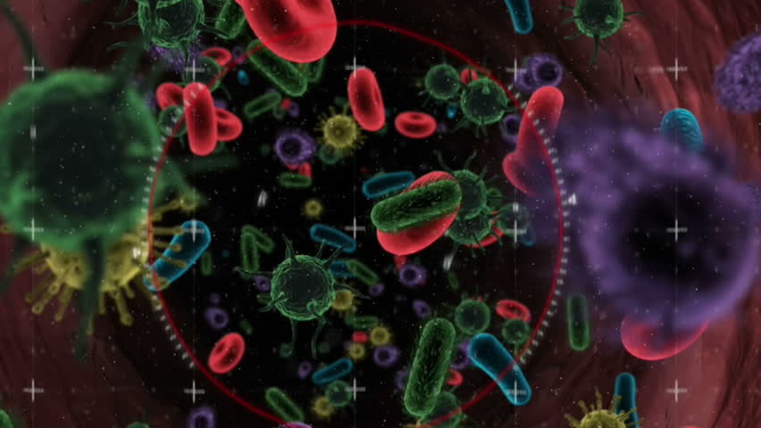 Animation of dna strand and data processing over virus cells. global science, data processing and digital interface concept digitally generated video. - Powered by Shutterstock - Get 15% off with code: PIKWIZARD15