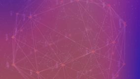 Animation of connections over fingerprint scanning on purple background. bionic security and technology concept digitally generated video. - Powered by Shutterstock - Get 15% off with code: PIKWIZARD15