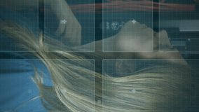 Animation of data processing over diverse business people in office. Global business digital interface technology and networking concept digitally generated video. - Powered by Shutterstock - Get 15% off with code: PIKWIZARD15