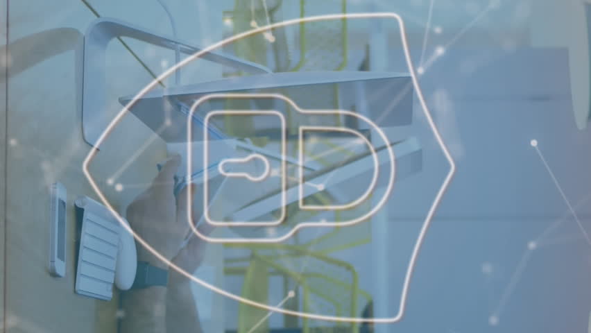 Animation of network of connections and data processing over business people wearing phone headsets. Back to school and education technology concept. - Powered by Shutterstock - Get 15% off with code: PIKWIZARD15