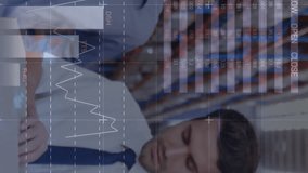 Statistical data processing against two male supervisors opening box and checking stock at warehouse. logistics and transportation business concept - Powered by Shutterstock - Get 15% off with code: PIKWIZARD15