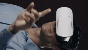 Animation of diverse data and screen over caucasian man in vr headset and digital padlock. Data processing, connections, school and technology concept digitally generated video. - Powered by Shutterstock - Get 15% off with code: PIKWIZARD15