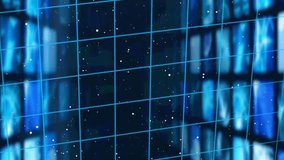 Animation of lines map and particles lines map over woman wearing vr headset. Global science data processing technology and digital interface concept digitally generated video. - Powered by Shutterstock - Get 15% off with code: PIKWIZARD15