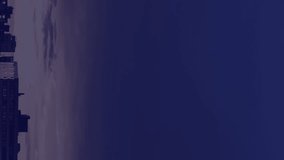 Animation of world map with data processing over cityscape. Global business, computing and digital interface concept digitally generated video. - Powered by Shutterstock - Get 15% off with code: PIKWIZARD15