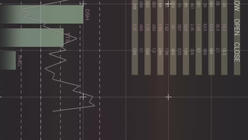Digital animation of statistical data processing against grey background. Business data and analytics technology concept - Powered by Shutterstock - Get 15% off with code: PIKWIZARD15