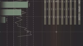 Digital animation of statistical data processing against grey background. Business data and analytics technology concept - Powered by Shutterstock - Get 15% off with code: PIKWIZARD15