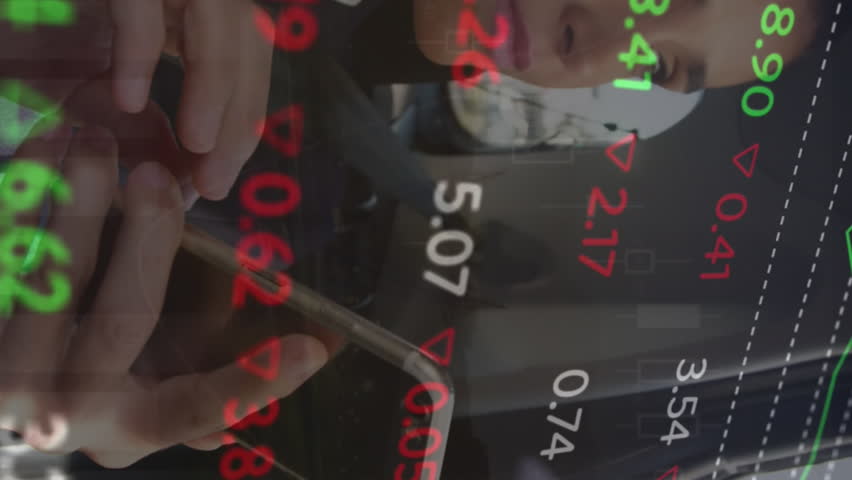 Animation of financial data processing over caucasian businesswoman using smartphone. Global business, data processing and digital interface concept digitally generated video. - Powered by Shutterstock - Get 15% off with code: PIKWIZARD15