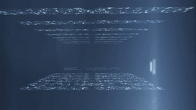 Animation of abstract shapes and data processing over computer servers. Global computing, connections, data processing and digital interface concept digitally generated video. - Powered by Shutterstock - Get 15% off with code: PIKWIZARD15