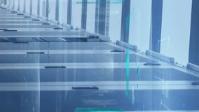 Animation of processing data and maths calculations over computer server room. Global communication, research, data and network concept digitally generated video. - Powered by Shutterstock - Get 15% off with code: PIKWIZARD15