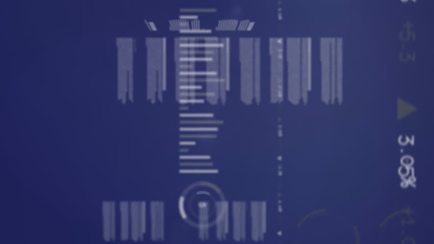 Animation of wifi icons, bar graphs, programming language and cellphone icons. Digitally generated, hologram, report, coding, finance, data, communication and wireless technology. - Powered by Shutterstock - Get 15% off with code: PIKWIZARD15