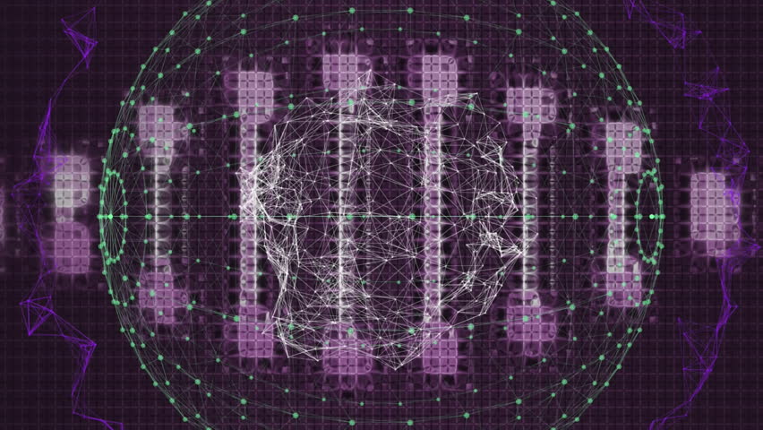 Animation of rotating brain over colourful financial data processing. Medical research and science technology concept. - Powered by Shutterstock - Get 15% off with code: PIKWIZARD15