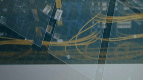 Animation of interface with data processing over female engineer working at server room. Computer interface and business data storage technology concept - Powered by Shutterstock - Get 15% off with code: PIKWIZARD15