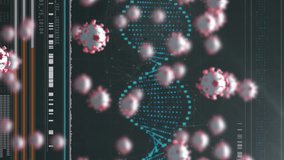 Animation of clock cells over digital interface with data processing. Global medical research and digital interface during covid concept digitally generated video. - Powered by Shutterstock - Get 15% off with code: PIKWIZARD15