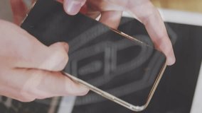 Animation of media icons over caucasian businessman using computer. Global business digital interface technology and networking concept digitally generated video. - Powered by Shutterstock - Get 15% off with code: PIKWIZARD15