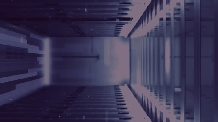 Animation of qr code and bars over corridor of server room in background. Digital composite, multiple exposure, report, finance, barcode, banking, data center, networking, technology. - Powered by Shutterstock - Get 15% off with code: PIKWIZARD15