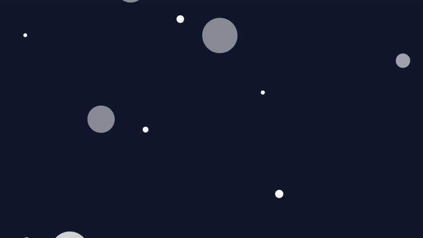 Animation of colorful flowers and white dots moving against black background. Digitally generated, multiple exposure, illustration, nature, petal and abstract concept,