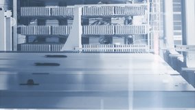 Animated video showcases data processing in tech and server rooms for global business. Digitally generated video highlights finances, data flow, and global business connections. - Powered by Shutterstock - Get 15% off with code: PIKWIZARD15