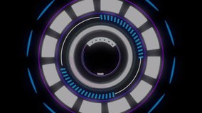 Animation of round scanner spinning over statistical and stock market data processing. Global economy and business data technology concept - Powered by Shutterstock - Get 15% off with code: PIKWIZARD15