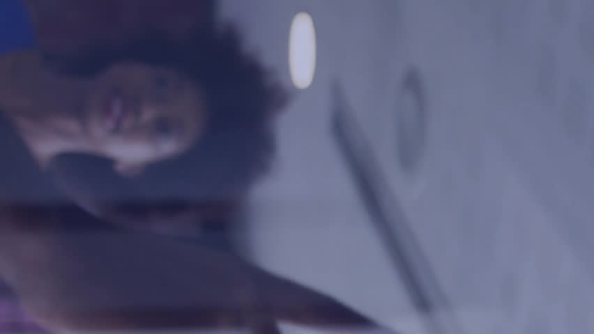 Animation of binary coding over diverse colleagues discussing work in office. Global business, teamwork and digital interface concept digitally generated video. - Powered by Shutterstock - Get 15% off with code: PIKWIZARD15