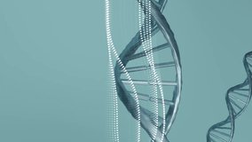 Animation of diagrams over dna strands. Technology, science and digital interface concept digitally generated video. - Powered by Shutterstock - Get 15% off with code: PIKWIZARD15
