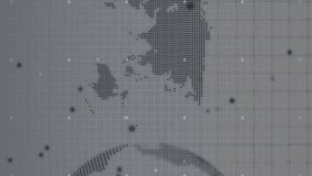 Animation of digital data processing, globe over circuit board. Global science, connections, computing and data processing concept digitally generated video. - Powered by Shutterstock - Get 15% off with code: PIKWIZARD15