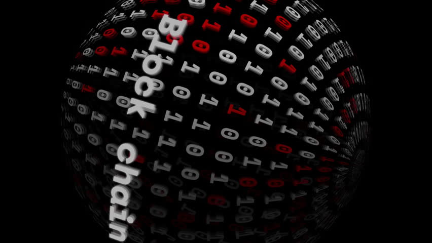 Animation of block chain text, binary coding and digital data processing over globe. Global connections, computing and data processing concept digitally generated video. - Powered by Shutterstock - Get 15% off with code: PIKWIZARD15