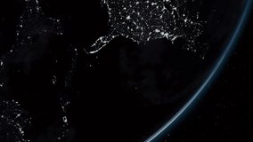 Animation of digital social media icons processing over globe. Global social media, communication, networks, data processing and computing concept digitally generated video. - Powered by Shutterstock - Get 15% off with code: PIKWIZARD15