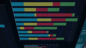 Animation of dna strand, data processing on black background. Global business, networks, connections, computing and data processing concept digitally generated video. - Powered by Shutterstock - Get 15% off with code: PIKWIZARD15