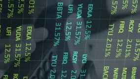 Animation of financial data processing over payment terminal. global shopping, business, digital interface, technology and networking concept digitally generated video. - Powered by Shutterstock - Get 15% off with code: PIKWIZARD15