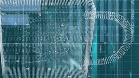 Animation of data processing over globe and network of connections on black background. European economy politics and technology concept digitally generated video. - Powered by Shutterstock - Get 15% off with code: PIKWIZARD15