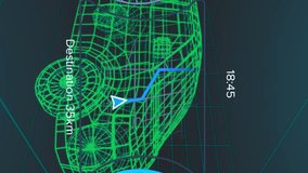 Animation of 3d car model and grid over dark background. Global connections and data processing concept digital generated video. - Powered by Shutterstock - Get 15% off with code: PIKWIZARD15