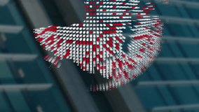 Animation of data processing over modern building and cityscape. Medical research and technology concept. - Powered by Shutterstock - Get 15% off with code: PIKWIZARD15