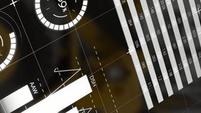 Animation of statistical data processing over grid network against bulldozers on construction site. Business data technology concept - Powered by Shutterstock - Get 15% off with code: PIKWIZARD15