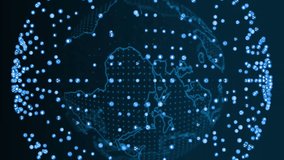 Animation of dna strands over globe on black background. Science, medicine and digital interface concept digitally generated video. - Powered by Shutterstock - Get 15% off with code: PIKWIZARD15