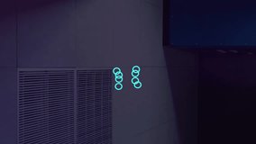 Animation of illuminated circuit board pattern around brain in square over server room. Digital composite, multiple exposure, artificial intelligence, networking, technology and network server. - Powered by Shutterstock - Get 15% off with code: PIKWIZARD15