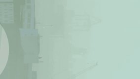 Animation of multiple bar graph icons floating against aerial view of cityscape. Global networking and business technology concept - Powered by Shutterstock - Get 15% off with code: PIKWIZARD15