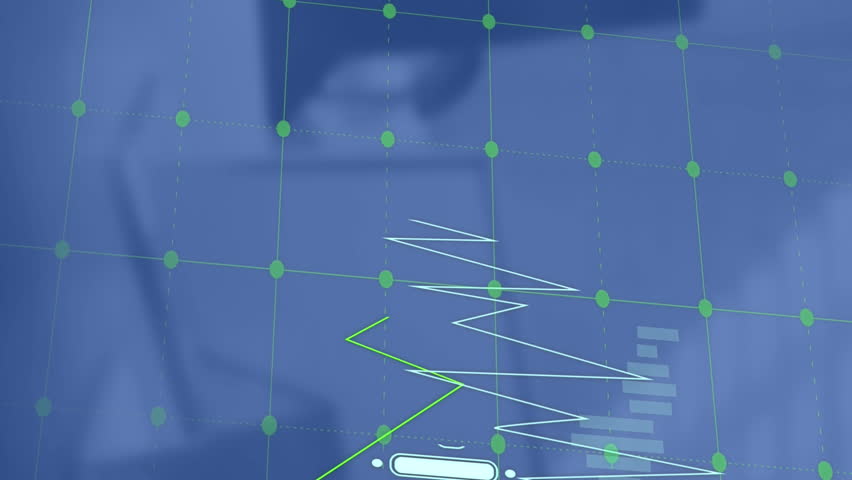 Animation of multiple graphs with numbers over unoccupied chair and computer on table in office. Digital composite, multiple exposure, report, business, growth, progress and technology concept. - Powered by Shutterstock - Get 15% off with code: PIKWIZARD15