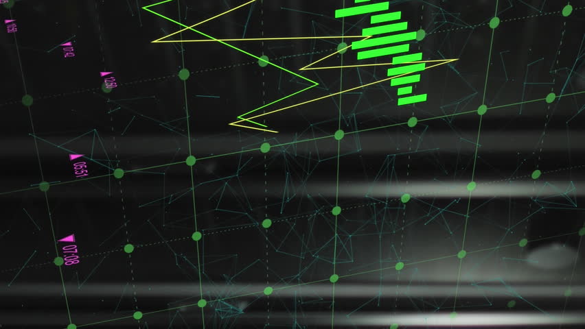 Animation of loading circles with numbers and multiple graphs over network server room. Digital composite, business, progress, technology, network security and data center concept. - Powered by Shutterstock - Get 15% off with code: PIKWIZARD15