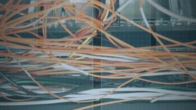 Animation of data processing over computer wires. computers, network, data processing, technology and digital interface concept digitally generated video. - Powered by Shutterstock - Get 15% off with code: PIKWIZARD15