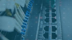 Animation of digital interface and data processing over server room. Global business, finances, data processing and digital interface concept digitally generated video. - Powered by Shutterstock - Get 15% off with code: PIKWIZARD15