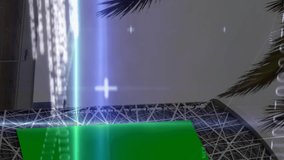 A stock market display, with red, blue, and green tickers and graphs. Global business finances digital interface and data processing concept digitally generated video. - Powered by Shutterstock - Get 15% off with code: PIKWIZARD15