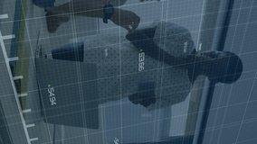 Animation of green line and financial data processing over diverse business people in office. Global finance, business, connections, computing and data processing concept digitally generated video. - Powered by Shutterstock - Get 15% off with code: PIKWIZARD15