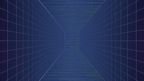 Animation of data processing over light trails on blue background. Global technology, computing and digital interface concept digitally generated video. - Powered by Shutterstock - Get 15% off with code: PIKWIZARD15