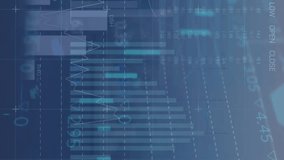 Animation of statistical and stock market data processing against aerial view of cityscape. Global economy and business data technology concept - Powered by Shutterstock - Get 15% off with code: PIKWIZARD15