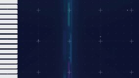 Bar graphs and data charts with digital wave animation on dark background. Analytics, data visualization, technology, finance, blue, futuristic - Powered by Shutterstock - Get 15% off with code: PIKWIZARD15